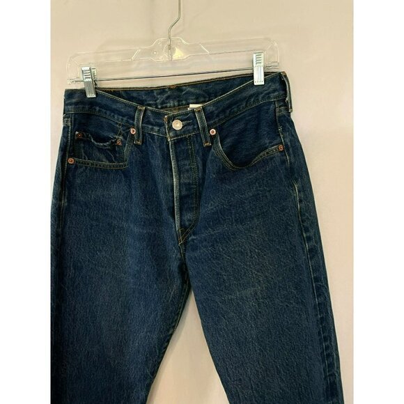 Levi's 501XX Unisex Button Fly Jeans Sz 33 Waist 34 Length Medium Wash 5-Pocket - Picture 2 of 10